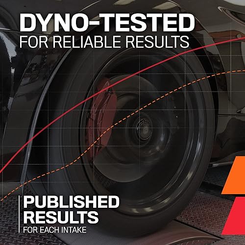 Miniatura 5 de K&N Kit de admisión de aire frío aumenta la aceleración y el crecimiento del motor, garantizado para aumentar los caballos de fuerza hasta 9 HP
