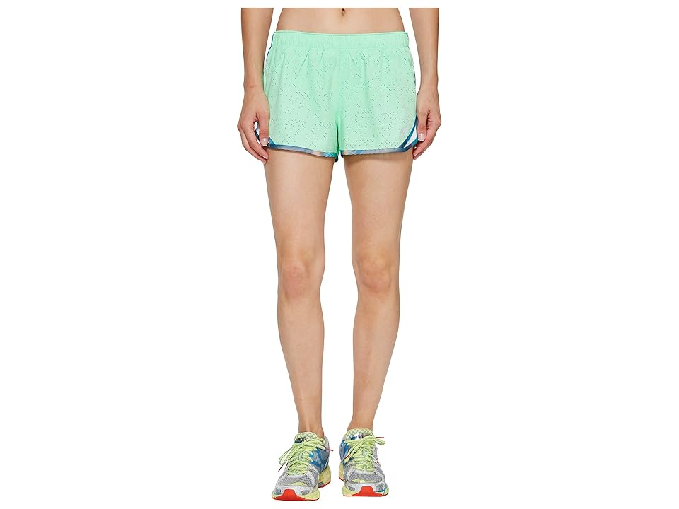 

New Balance Accelerate 2.5 Printed Shorts (Agave Green) Women's Shorts