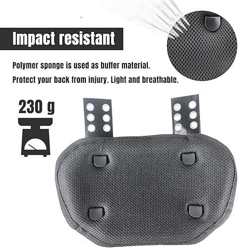 Miniatura 3 de Placa trasera de fútbol deportivo para hombreras de fútbol, protector trasero de espalda baja para jugadores de fútbol, espalda baja será segura y