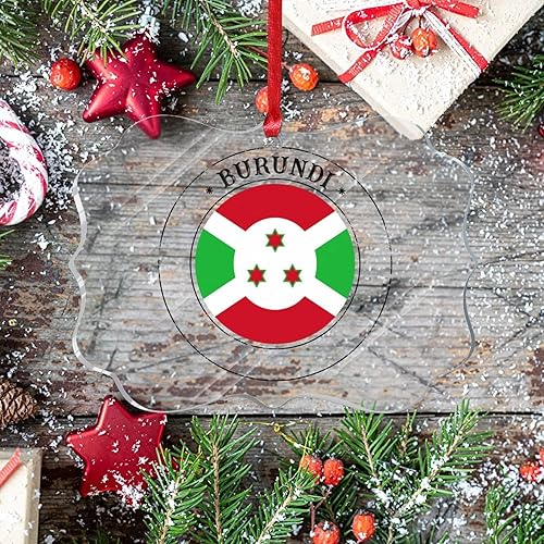 Vista 188 de Guatemala - Adornos acrílicos de Navidad, regalo de recuerdo de ciudad patriótica, adorno para árbol de Navidad, bandera nacional de Guatemala