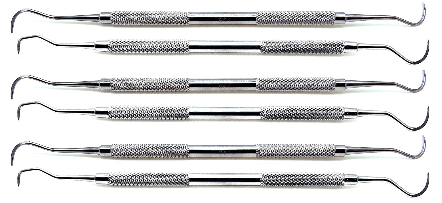 Dental Sickle Scaler H6/H7 Jacquette Scaler U15/30 Anterior Posterior Double Ended Periodontal 6 Pieces Instruments Set