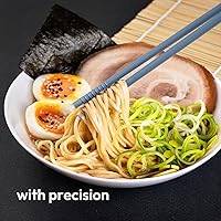 Vista 7 de Carrotez Palillos de cocina de silicona, palillos largos (12 pulgadas) reutilizables para cocinar, resistentes al calor, sin arañazos, suaves