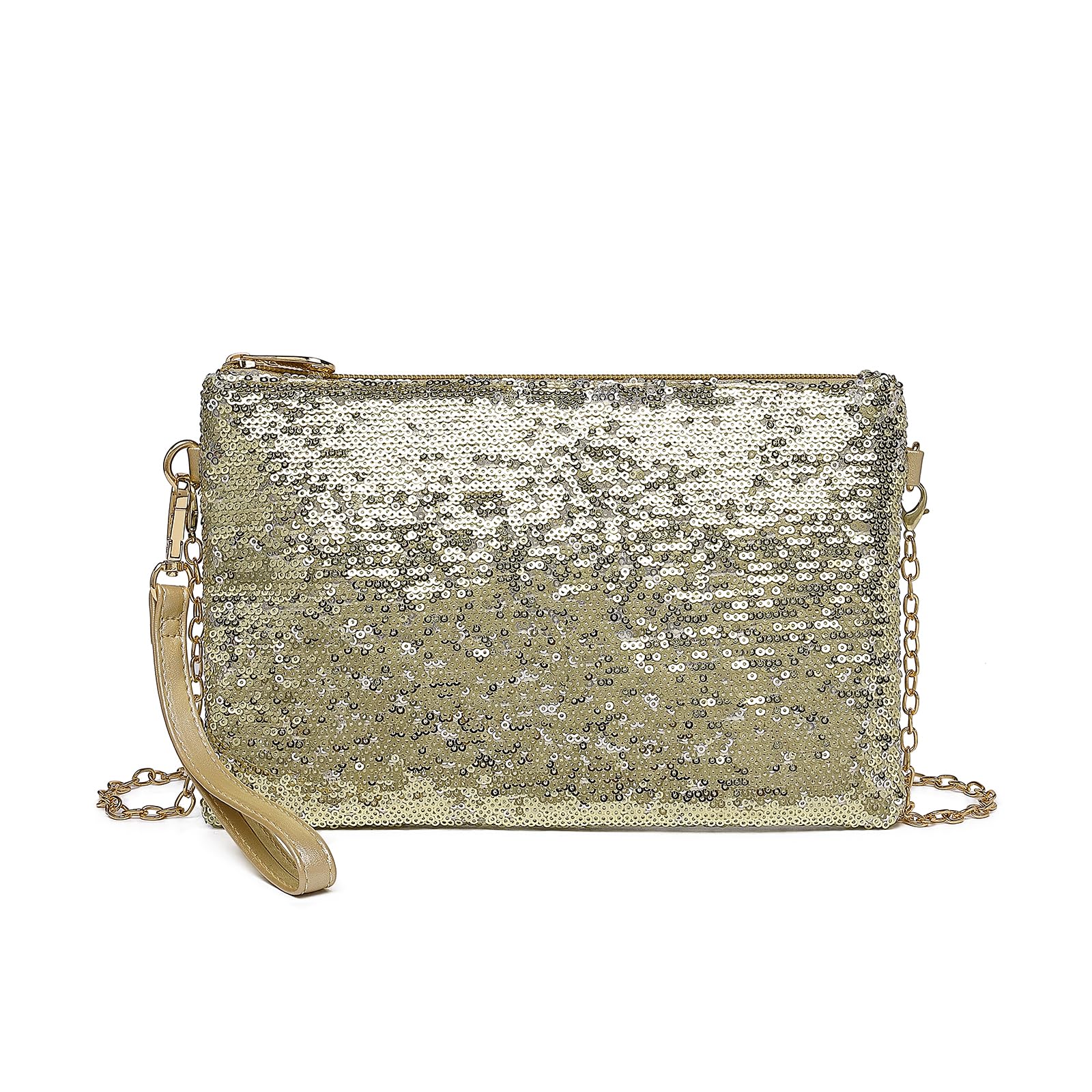 Pochette Femme Pochette Soirée EVEOUT - Cuir PU Avec Chaîne - Sac Clutch Élégant Accessoire Mariage Fête