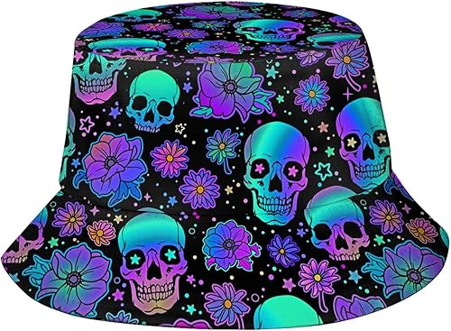 Halloween Bucket Hat for Women Men Funny Fisherman Hat Unisex Travel Beach Sun Hat Halloween Decor
