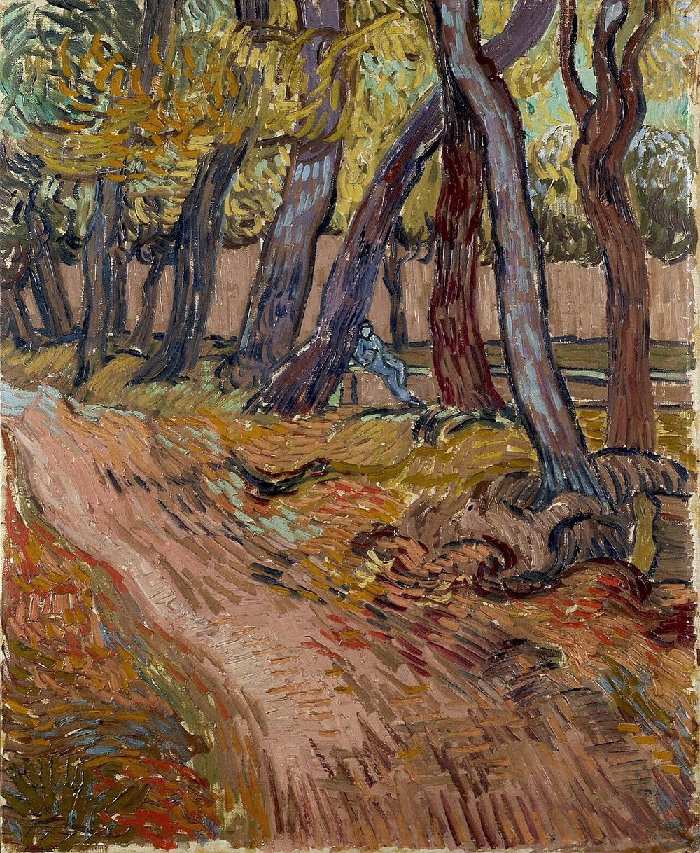 Cuadro Vincent Van Gogh El jardín del hospital de Saint-Paul impreso en papel mate