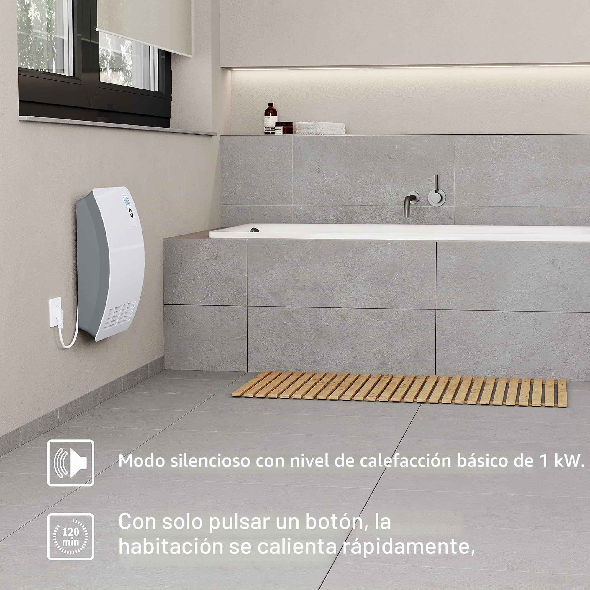 Calentador de ventilador de 2000W interruptor de 2 pasos CK 20 Premium