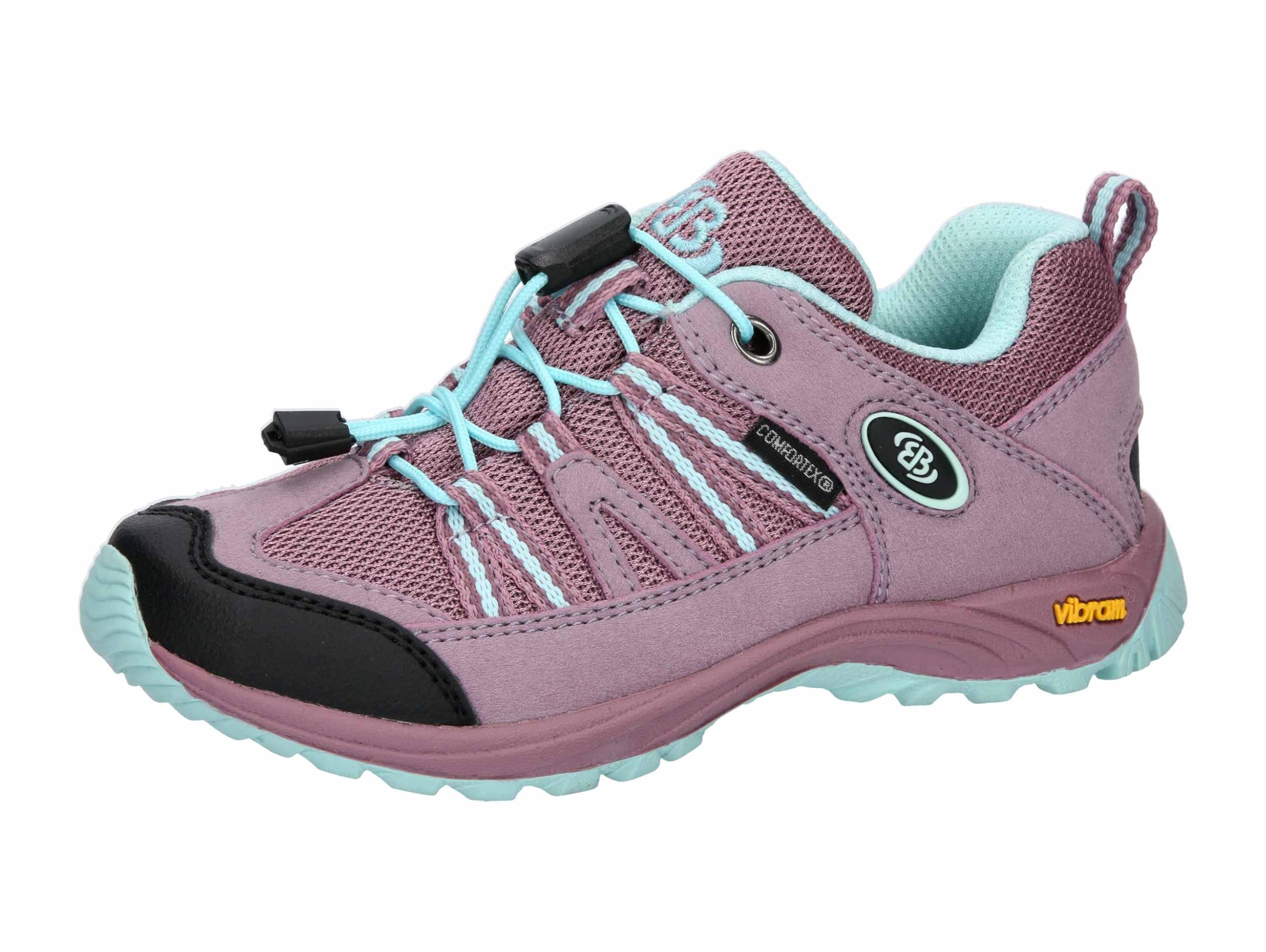 Brütting Chłopięce, uniseks, dziecięce buty trekkingowe Ohio Low, różowe/turkusowe, rozmiar 29 EU, Różowy turkus, 29 EU
