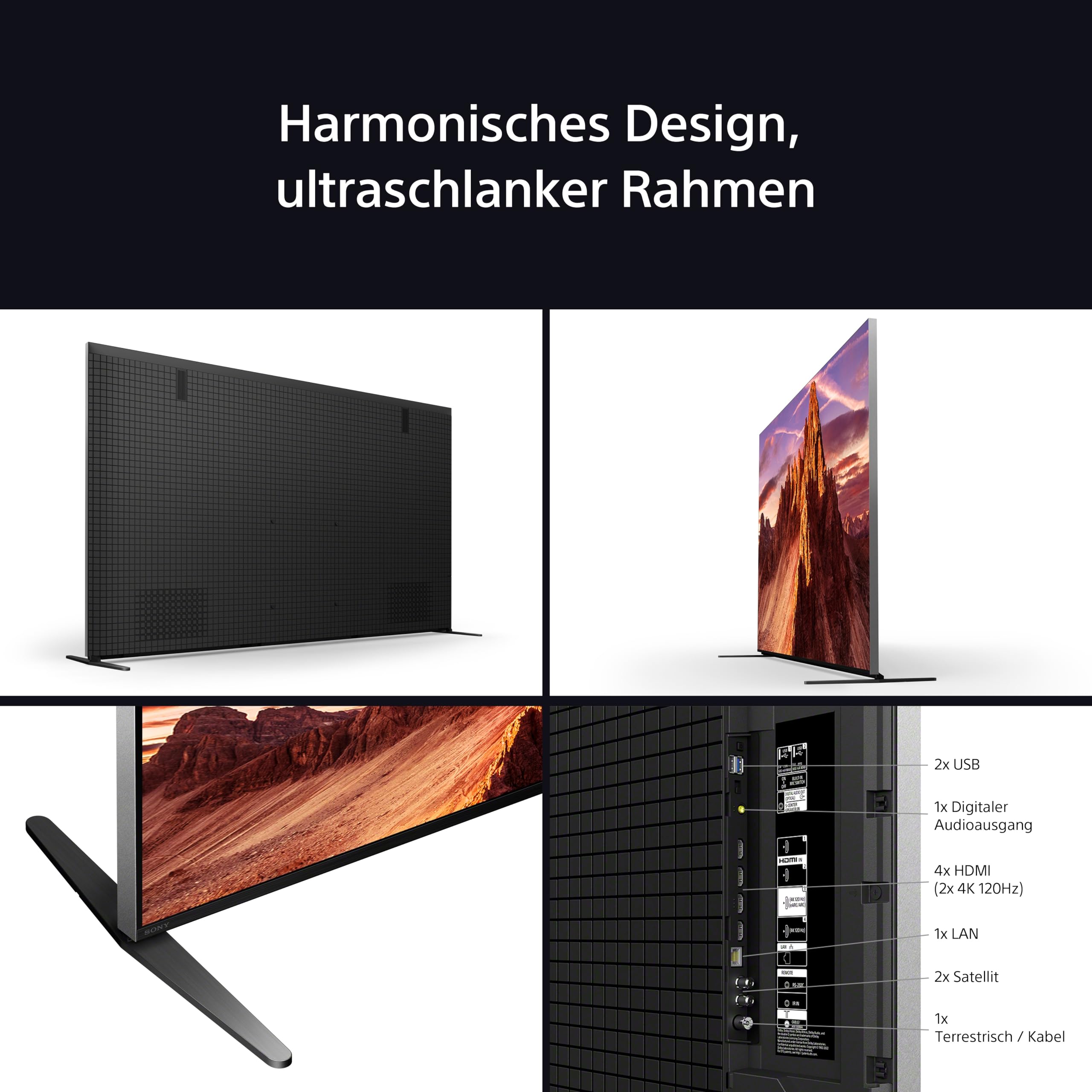 Sony BRAVIA 9 QLED (XR l Mini LED) 75 Zoll 4K HDR Google Smart TV (2024) | Gaming-Funktionen, IMAX Erweitert, Dolby Vision Atmos, Chromecast, AirPlay, 120Hz K75R90 [Energieklasse D]