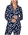 Kate Spade New York Brushed Sweater Knit Jersey Long Sleeve Notch Long Pajama Set - #3 of 3