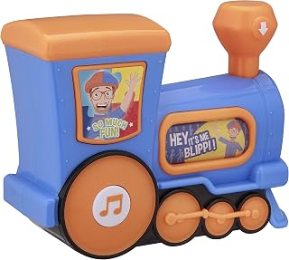 The Qwirky Shop Blippi Train Musical Toy for Kids, Includes Built-in Music and Sound Effects, Designed for Fans of Blippi Toys and Blippi Gifts for Kids Aged 3 and Up