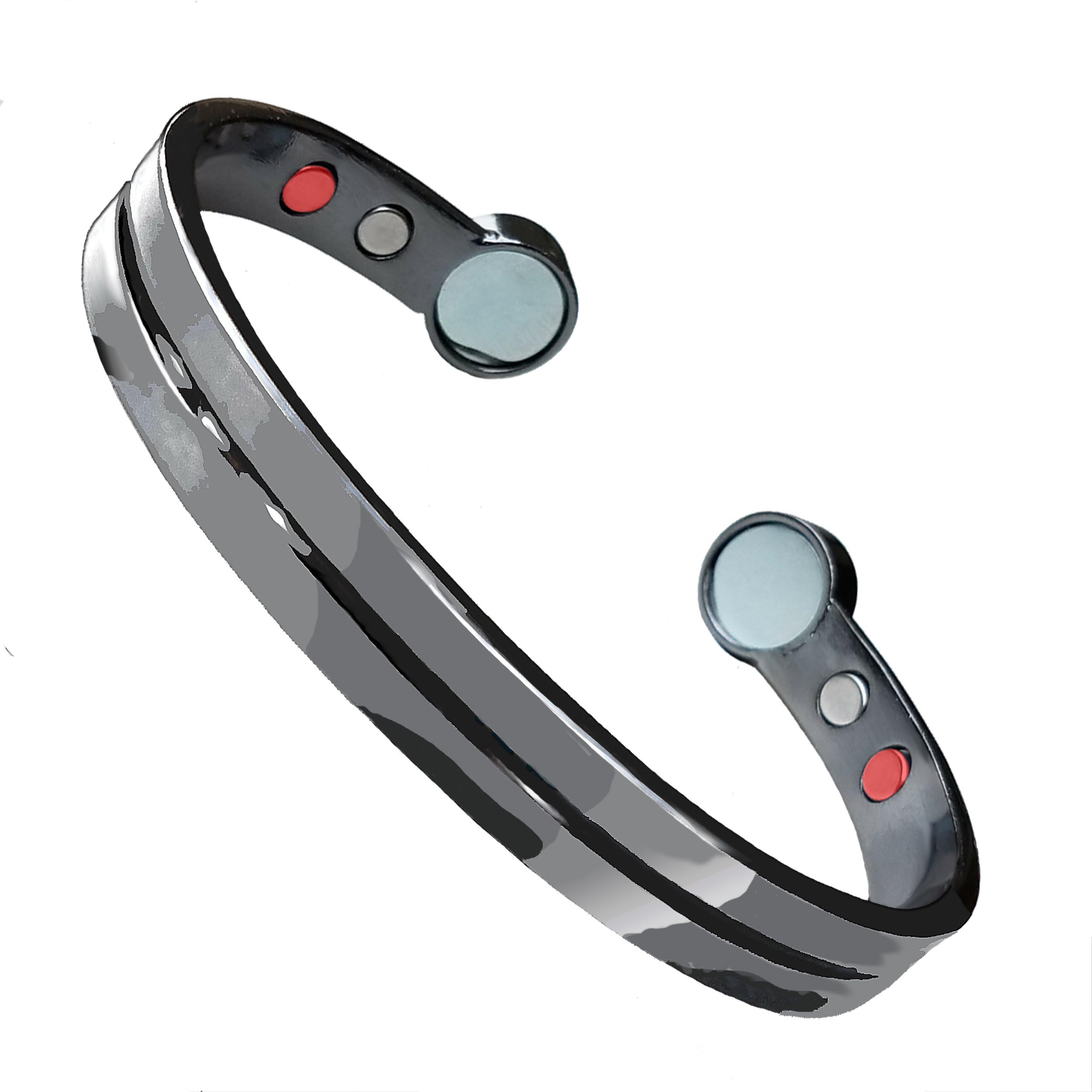 Gunmetal Color Copper Rheumatoid Arthritis Migraine Carpal Tunnel Pain Relief Fashion Jewelry Healing Magnetic Infrared Therapy Bracelet Gift Men's Women's