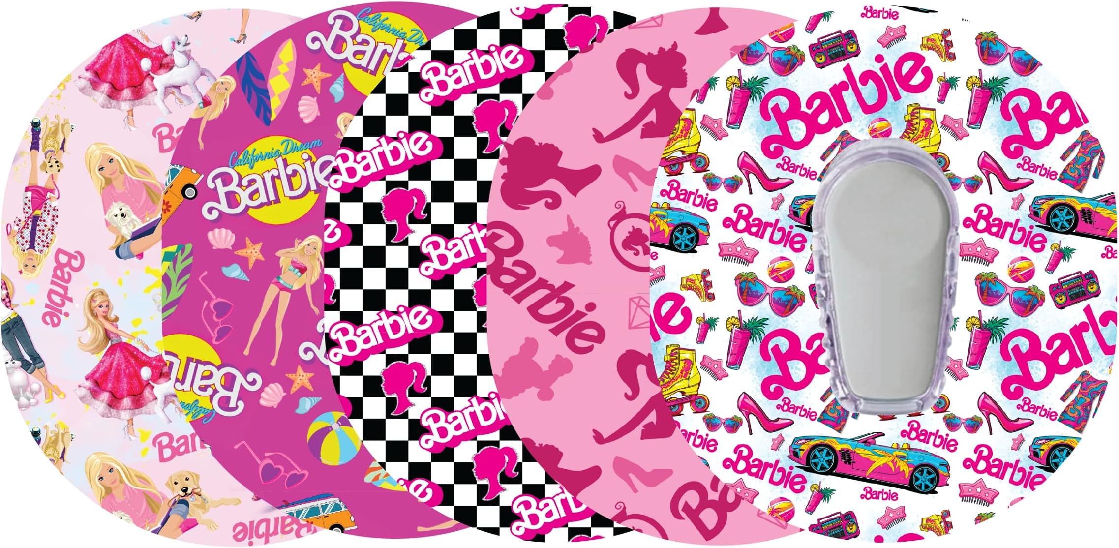 Dexcom G6 Adhesive Patches Dexcom G6 Transmitter Stickers Girl's Dexcom 5-Pack Waterproof Dexcom Patches CGM Tape- Glucomart