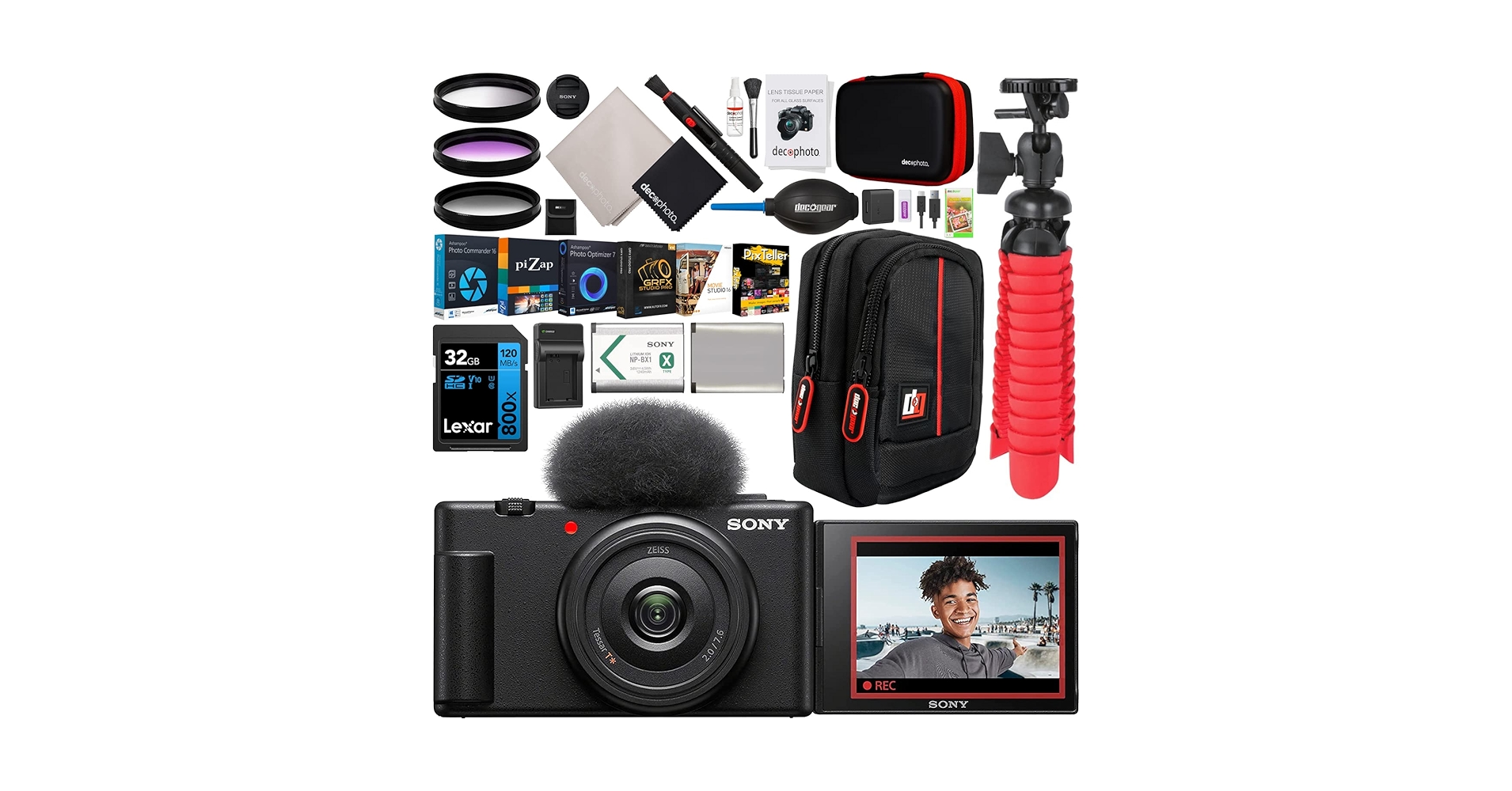 Amazon.com : Sony ZV-1F Vlog Camera with 4K Video & 20.1MP for