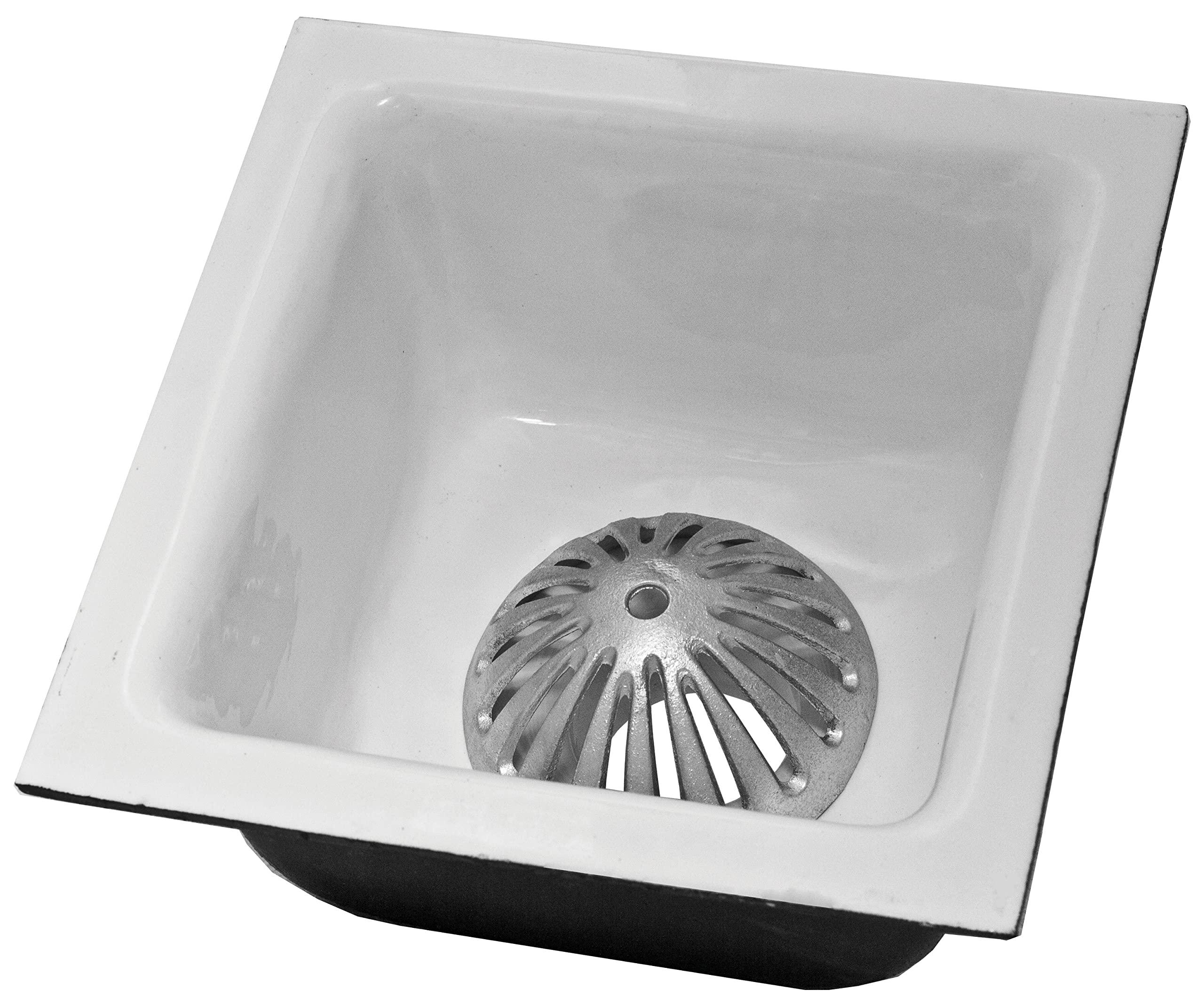 Filtro Per Scarico A Pavimento A Cupola In Alluminio - Antiodore E Antintasamento Per Doccia E Cucina (Diam. 14cm, H 5,1cm)