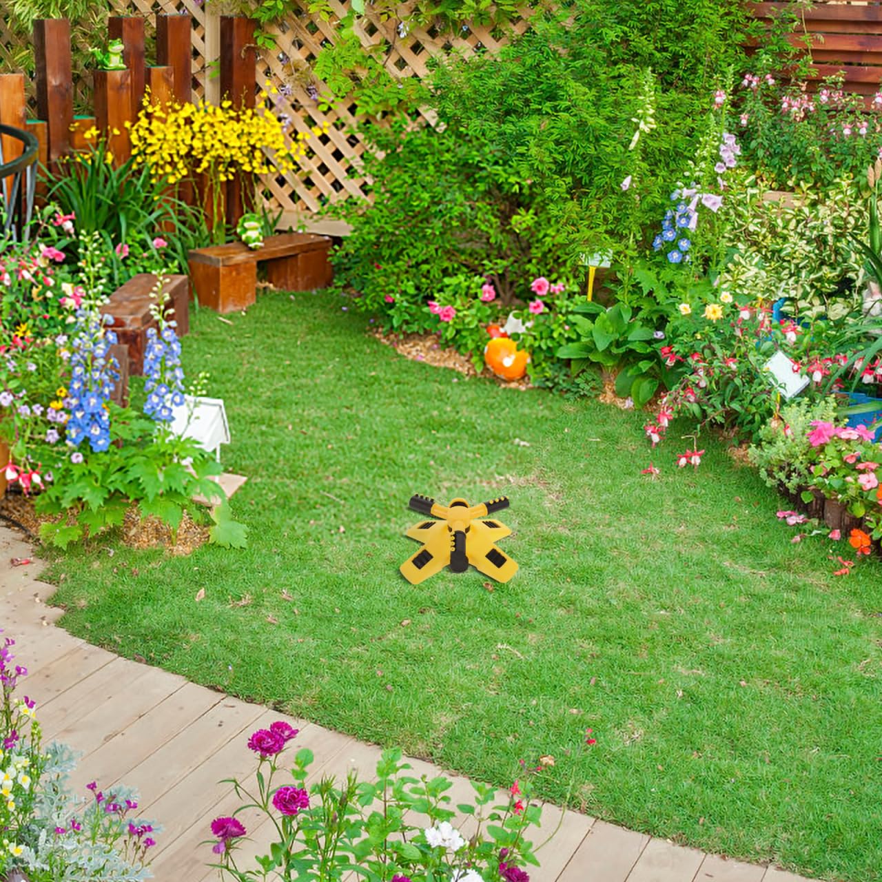 Balacoo Lawn Sprinkler for Yard: 360 Degree Rotary Sprinkler Upgrade Garden Grass Watering Sprinkler Agricultural Irrigation Watering Tool for Large Area Irrigation