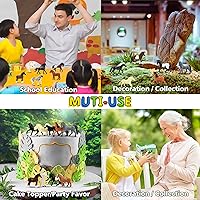 Vista 8 de Toymany 12PCS 2-3" Tiny Horse Figurines Toy Set, Plastic Pony Small Foal Figures, Easter Eggs Birthday Gift Cupcake Horse Cake Topper for Kids