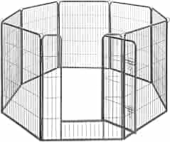 FEANDREA ペットサークル 大型犬用中型犬用 ペットフェンス PPK88G Amazon | FEANDREA ペットサークル 大型犬用 中型犬用 ペット