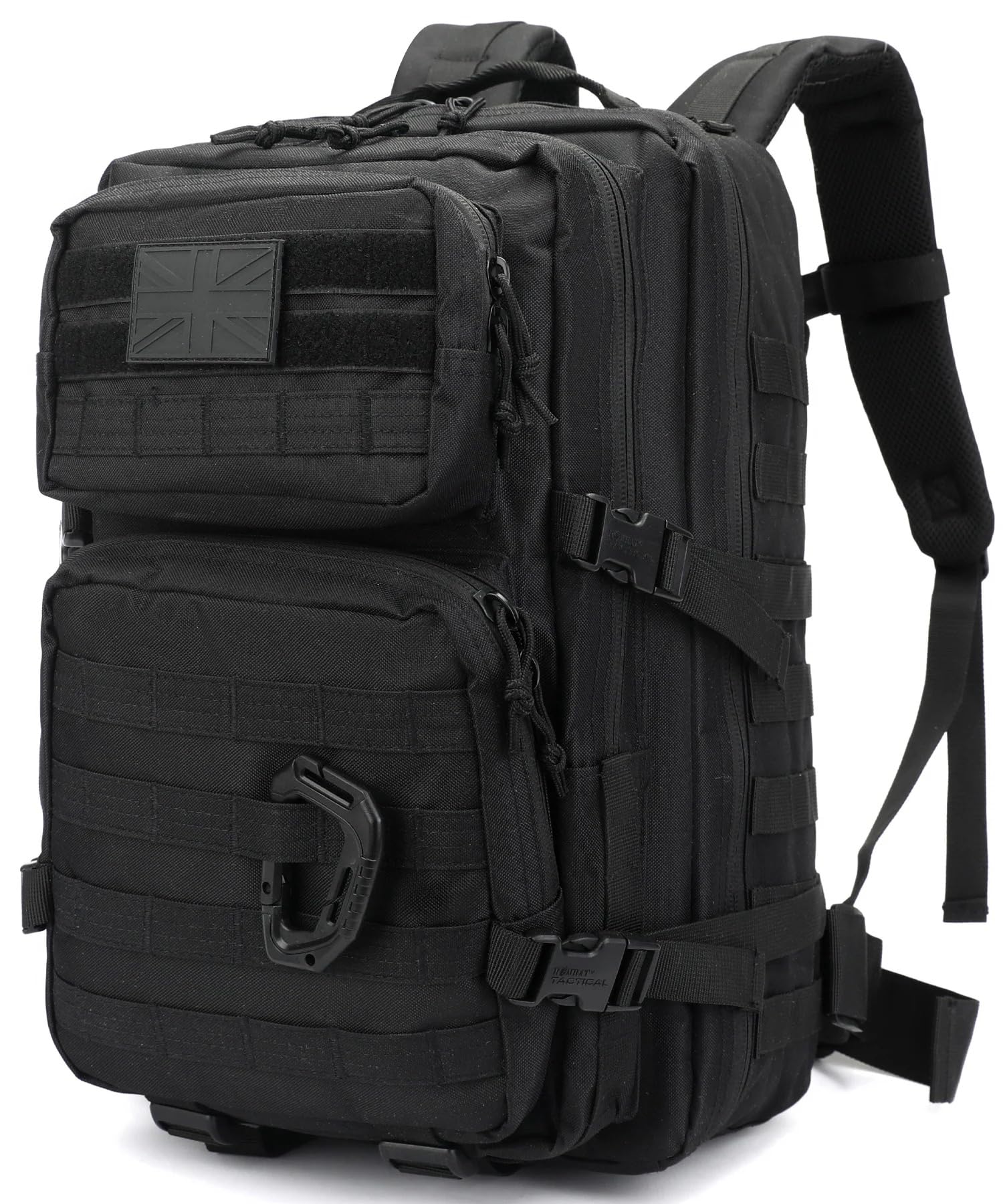 Kombat UK Tactical Assault Backpack, 40L, Black, Molle System