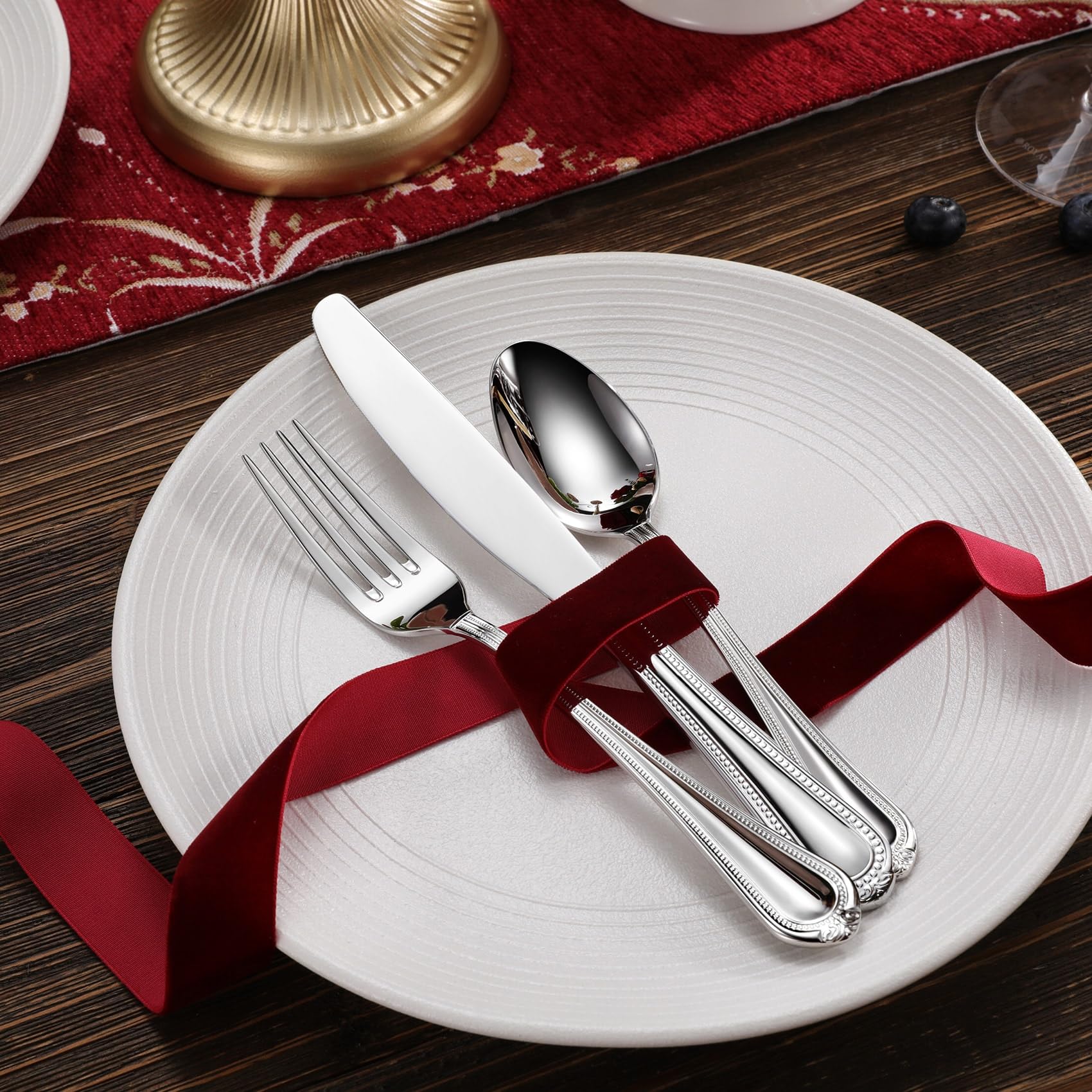 KEAWELL Premium Pearl Edge 4-Piece 8-Inch Fork Set (4, 8" Dinner Forks) — Amazon image 8