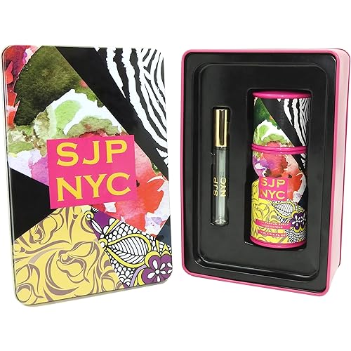 SJP NYC Gift Set For Women - Adventurous, Enticing Fragrance - Cocktail Of Floral, Fruity, And Musky Notes - Contains Perfume Spray And Mini Rollerball In Iconic, City-Inspired Scentl - 2 Pc