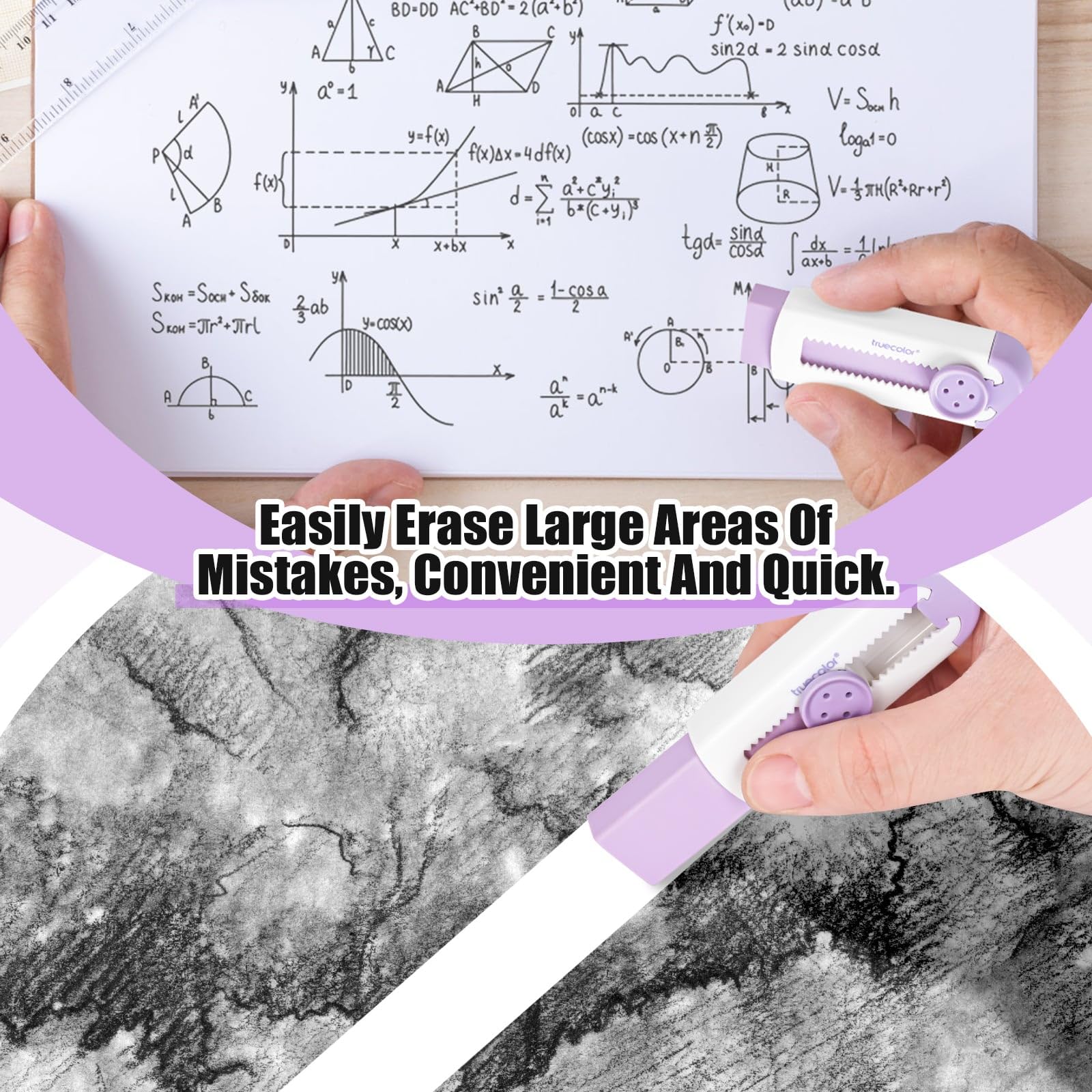 Paquete De 4 Gomas De Borrar Retráctiles Deslizantes, Varios Colores Suaves, Gomas De Borrar Estéticas Con Funda De Plástico Para Estudiantes Y Niños