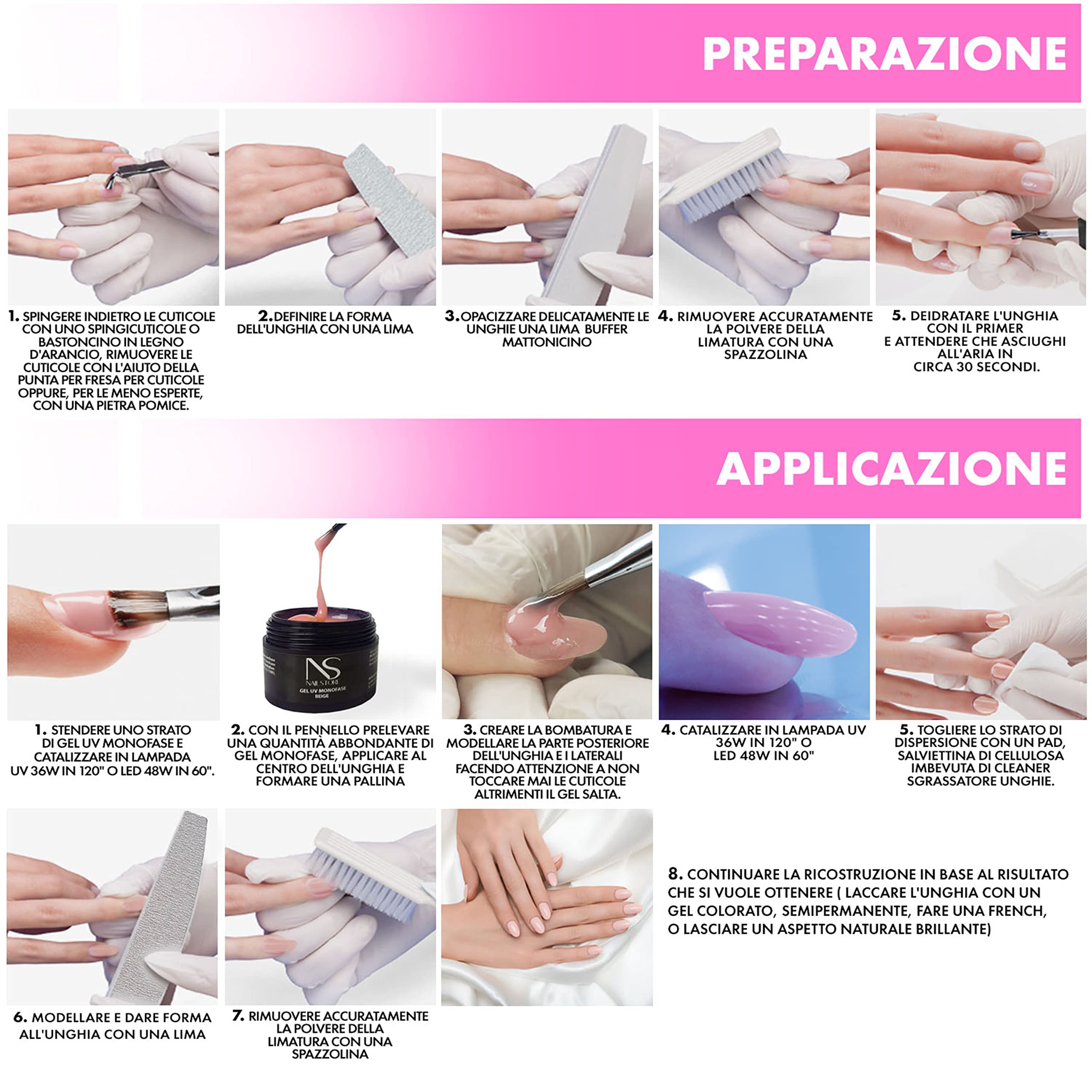 Nail Store - Gel UV LED Costruttore Monofasico Cover Beige – Builder Camouflage - Media Densità - Autolivellante – Facile Lavorabilità – Adatto per Ricostruzione Unghie e Refill (30 g)