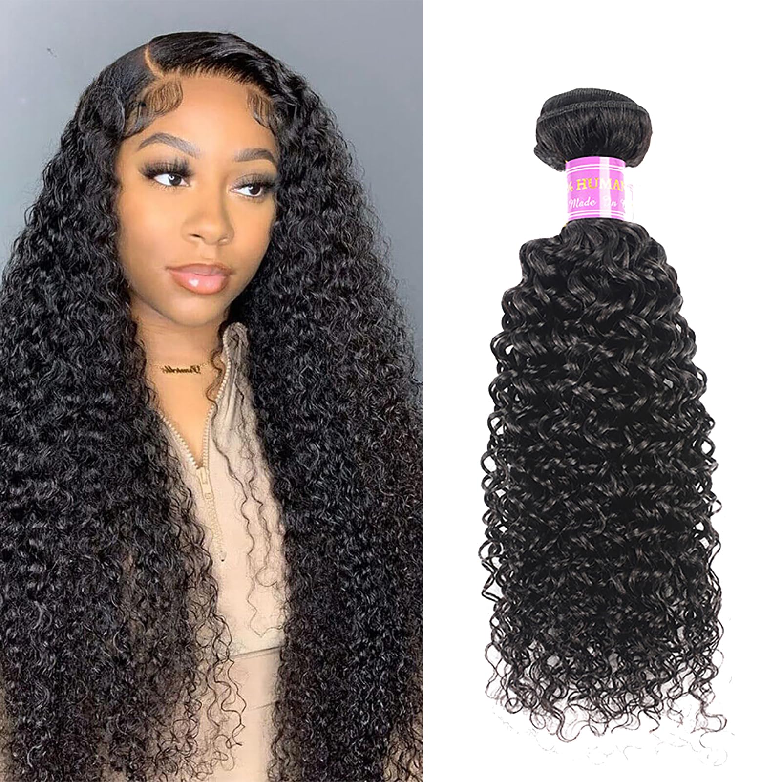 Amazon.com : 8a Kinky Curly Weave Human Hair Bundles 8-24 