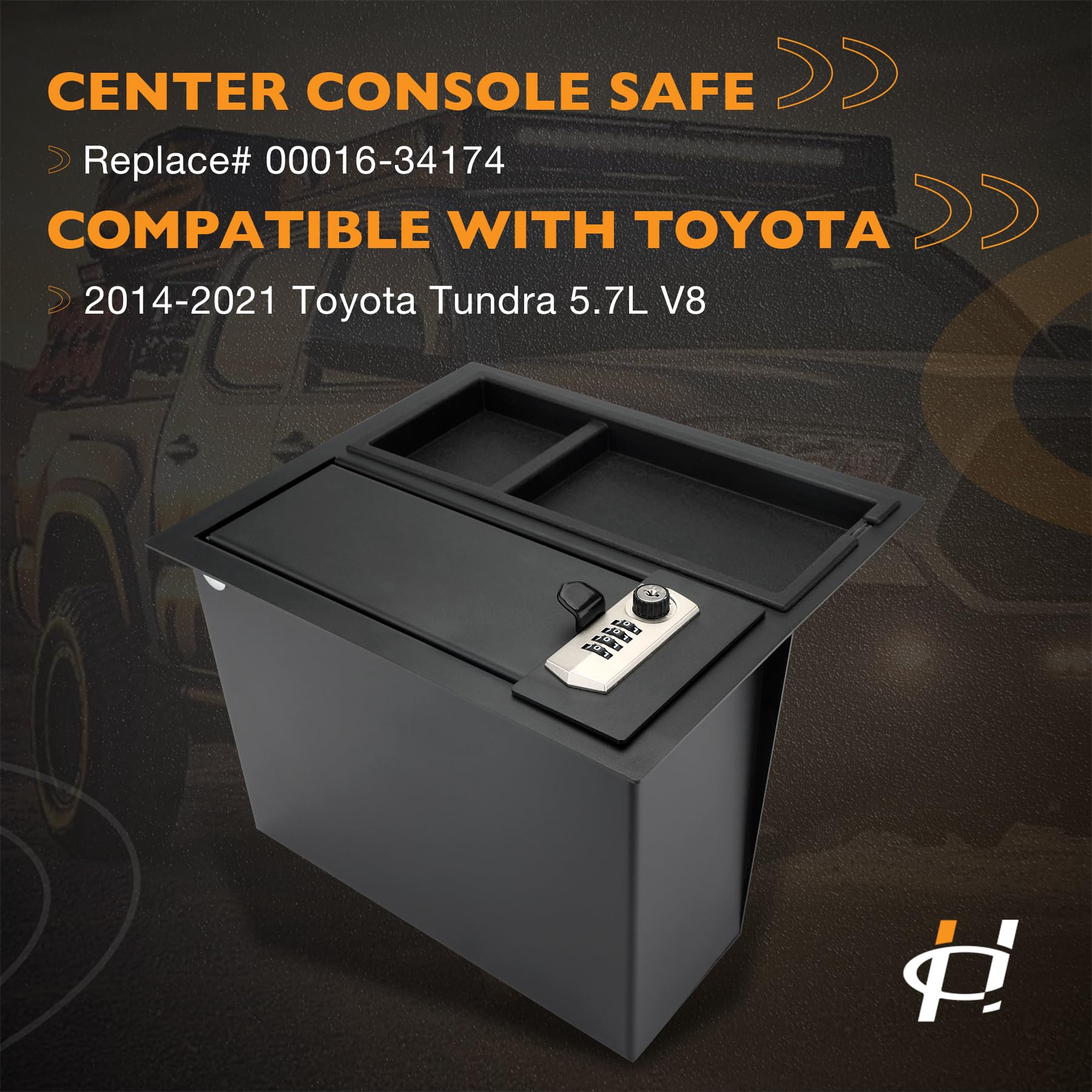 Amazon.com: Center Console Safe Storage Box Set, with 4-Digit