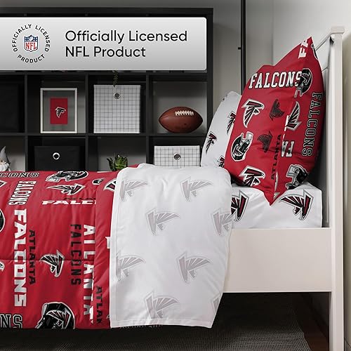 Miniatura 2 de FOCO Juego de sábanas de 5 piezas con logotipo del equipo de la NFL