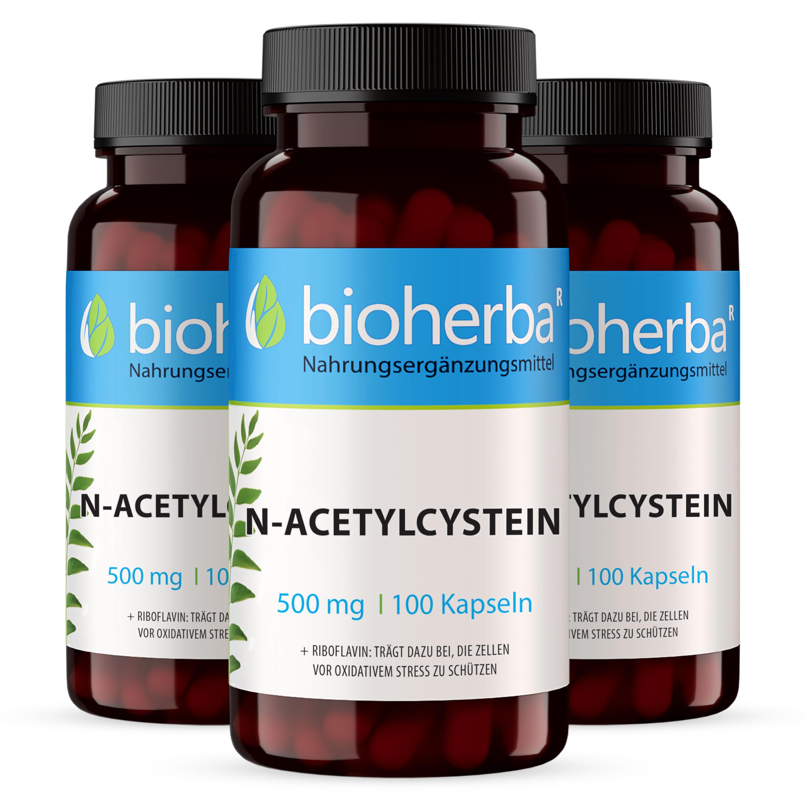 NAC Kapseln – 300 Stück mit 500 mg N-Acetyl-L-Cystein (Aminosäure) von BIOHERBA PZN 18216580