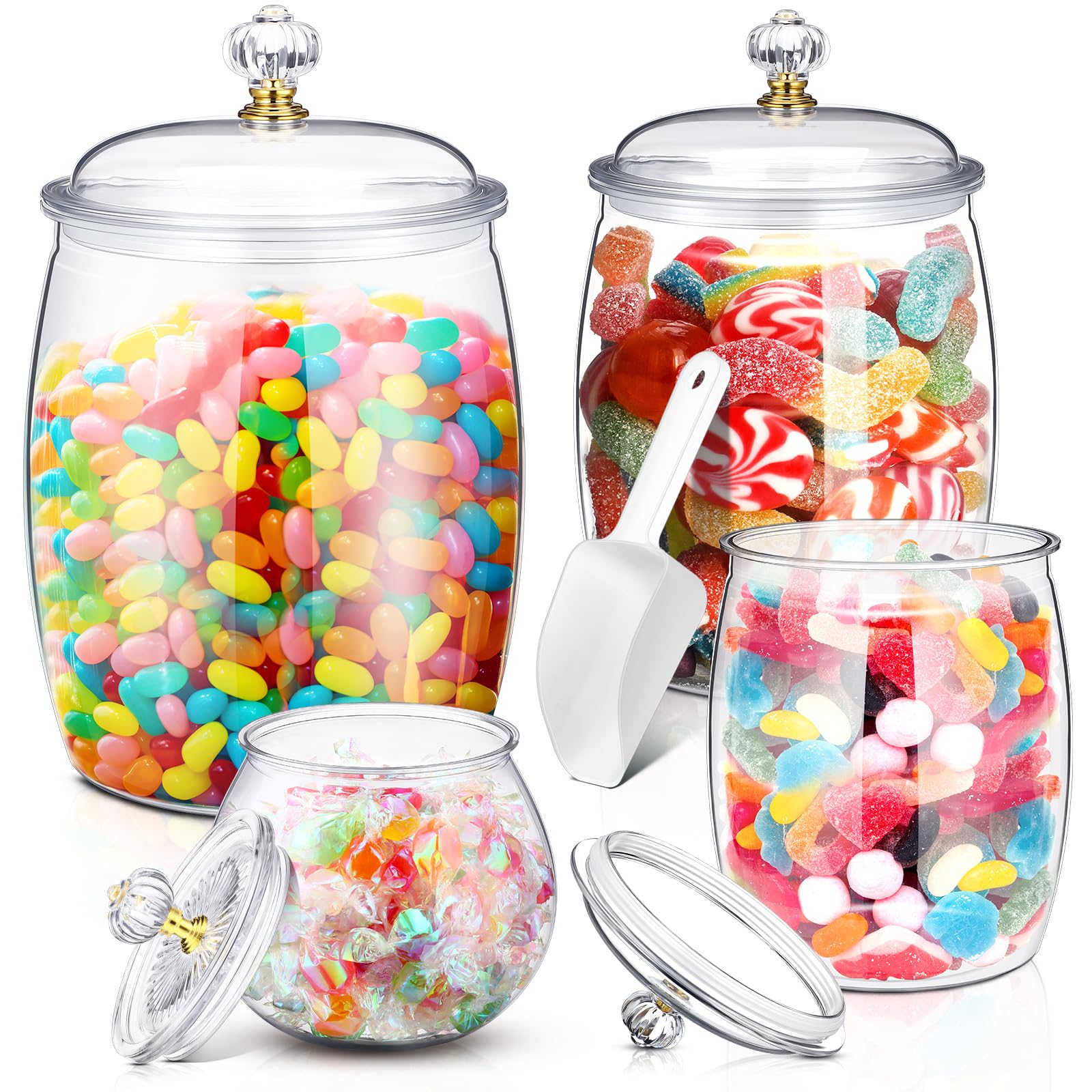Nuogo 4-Piece Plastic Jar Set