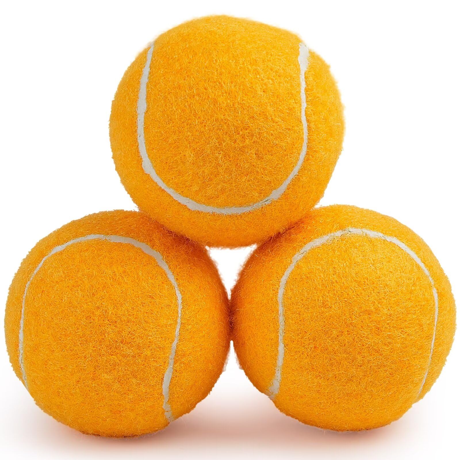 Prime Pets Dog Tennis Balls 3 Pack, 2.5” Durable High-Bounce Tennis Balls for Dogs, Squeaky Dog Ball for Fetch & Training, Outdoor Interactive Dog Toy