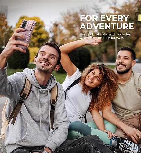 Vista 34 de Dexnor Funda para Samsung Galaxy S24 Plus con cubierta deslizante integrada para cámara, protector de pantalla y soporte, a prueba de golpes, funda