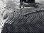 Couvercle amovible pour une couverture pondérée 48"×72" , lavable , confortable , respirable , doux et extrêmement durable , point noir gris-minky