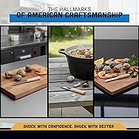 Vista 5 de Dexter-Russell - Cuchillo para chupar almejas de 3 pulgadas S17 Hoja de acero al carbono con mango de madera de haya remachada Fabricado