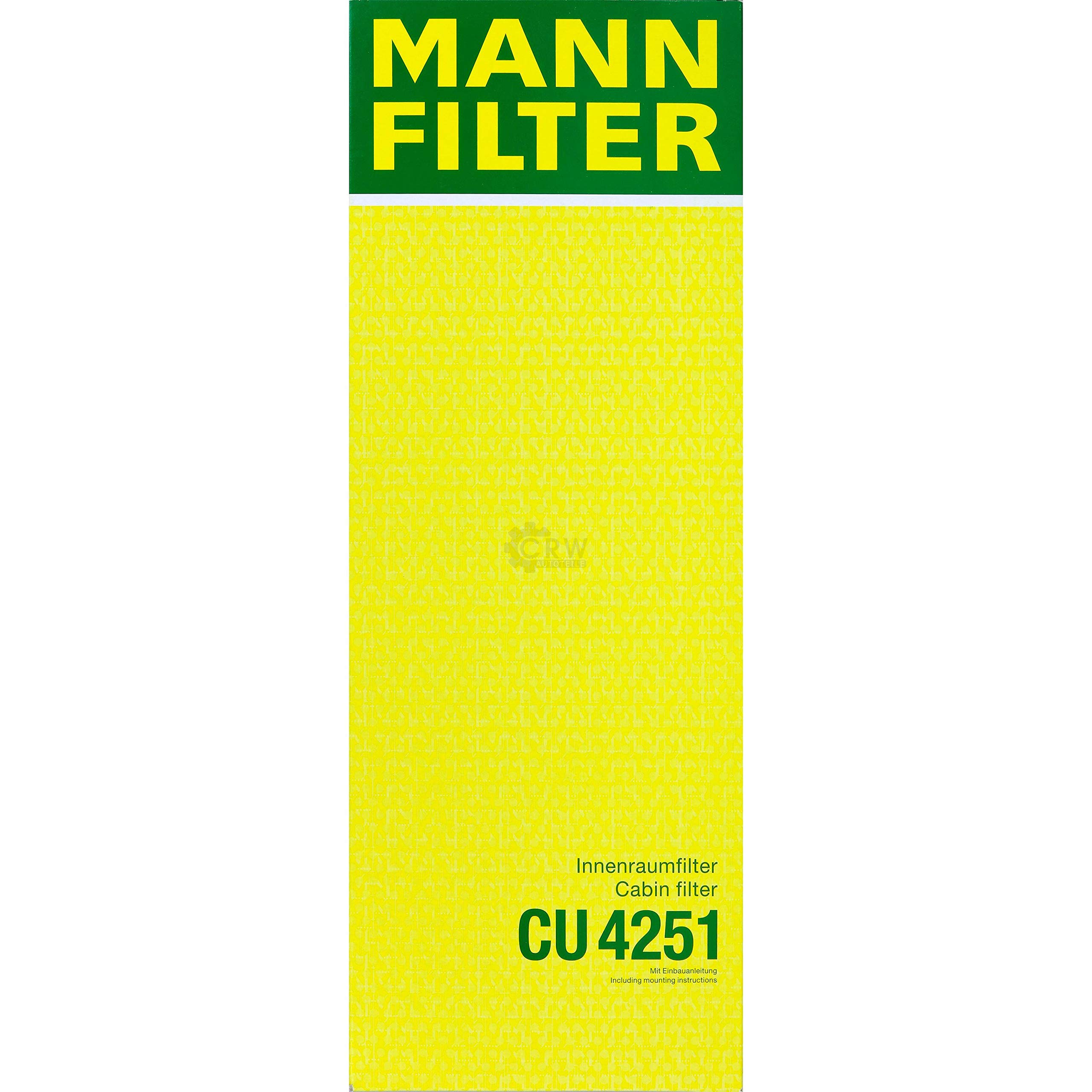 Paquete de inspección Kit de mantenimiento de filtros con filtro de aceite W 712/75, filtro de aire C 3167/1, filtro de combustible WK 613, filtro de habitáculo CU 4251, anillo de sellado