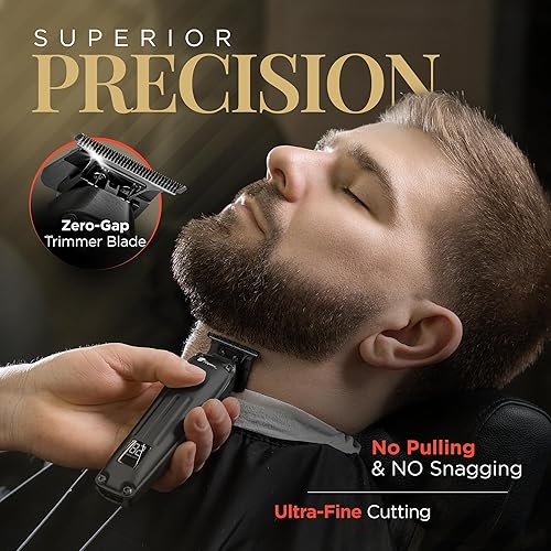 Miniatura 5 de Fagaci Cortadora de pelo profesional para hombres con precisión superior, juego de cortapelos y recortadores de peluquería sin escobillas, kit de