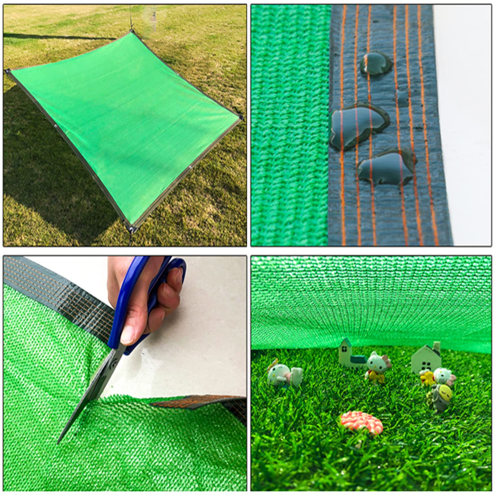 Malla Sombreo 90%,Red De Sombra,Reduce Radiación,Regula Temperatura,Transpirable,Anti-envejecimiento,para Techo Balcón Patio Jardín Plantas Invernadero,Verde (10x12m)