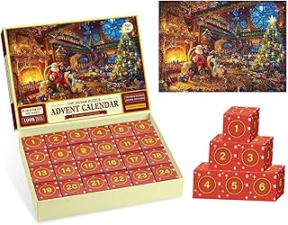 Christmas Advent Calendar Puzzle, Advent Calendar 2023 Christmas Jigsaw Puzzle, 1008PCS 2023 Christmas Countdown Calendars Puzzle, 24 Boxes Puzzles For Countdown To Christmas Home Decoration