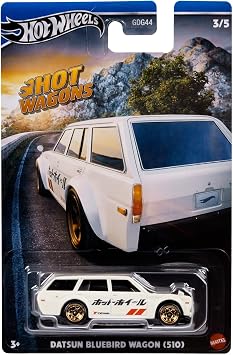 Hot Wheels 164 Scale, Die-Cast Toy Wagon, Datsun Bluebird Wagon 510