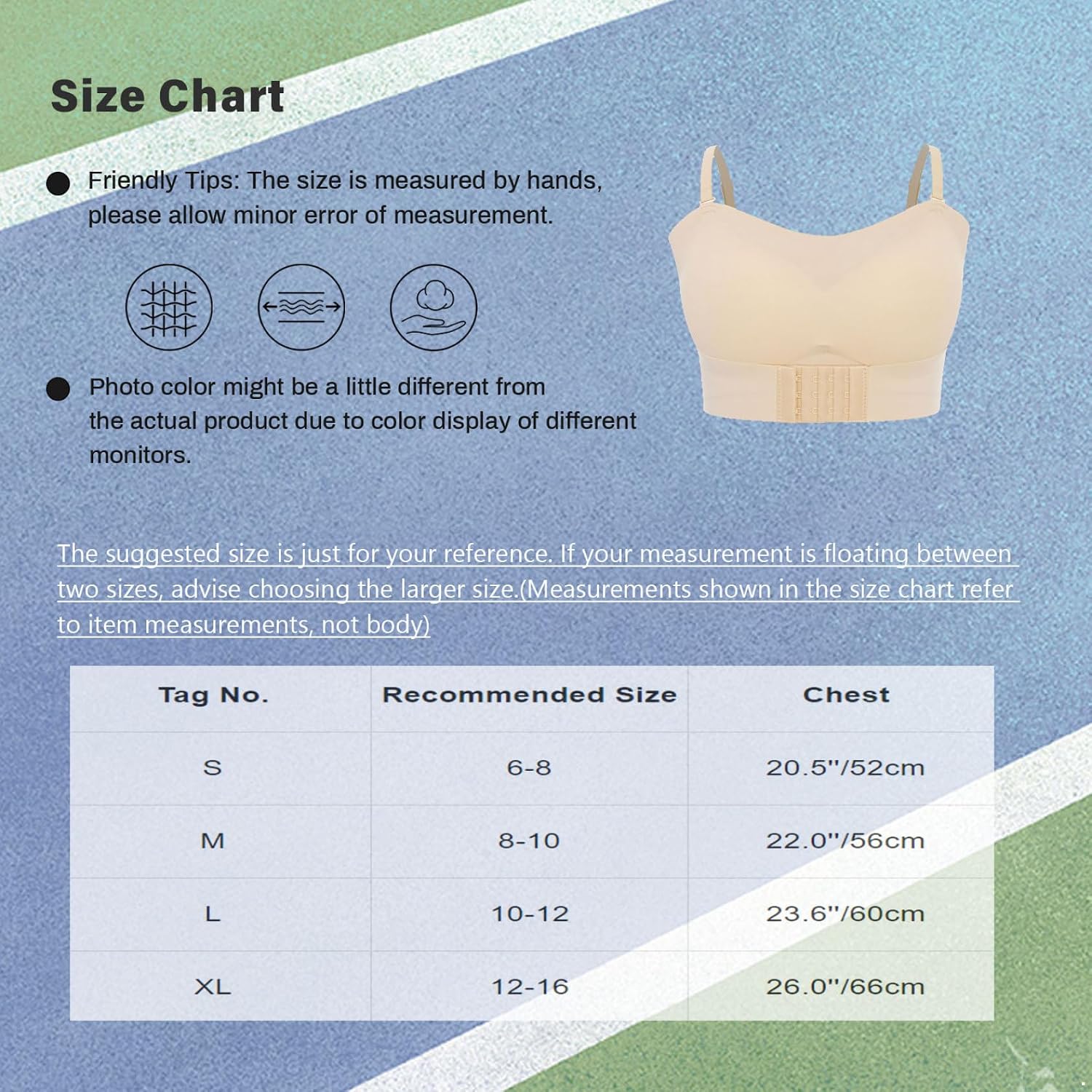Jugaoge Kids Girls Training Bras Padded Full Coverage Camisole Sport Bra Underwear Dance Yoga Sport Vest