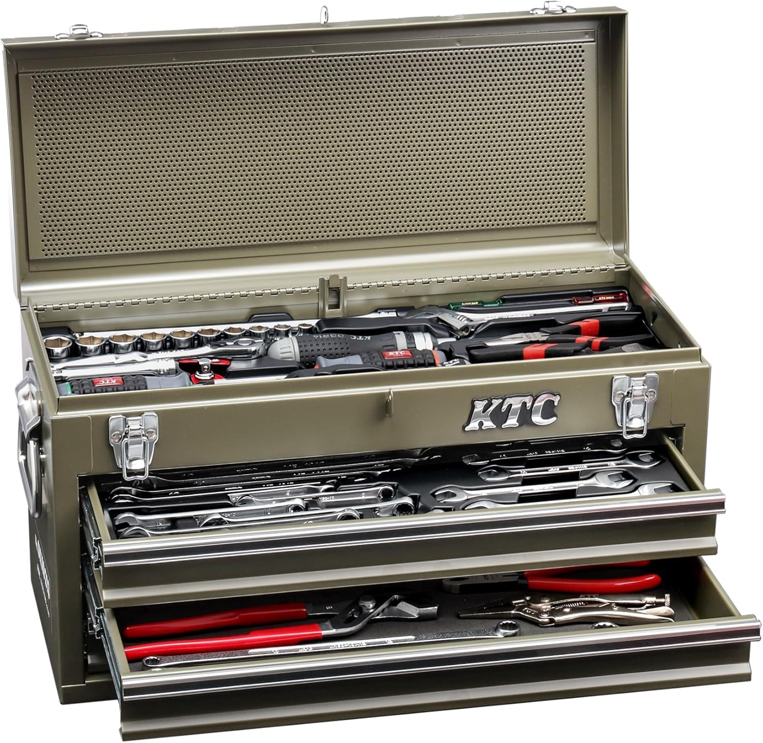 Amazon.co.jp: KTC 9.5sq. 78点 工具セット オリーブドラブ 限定カラー