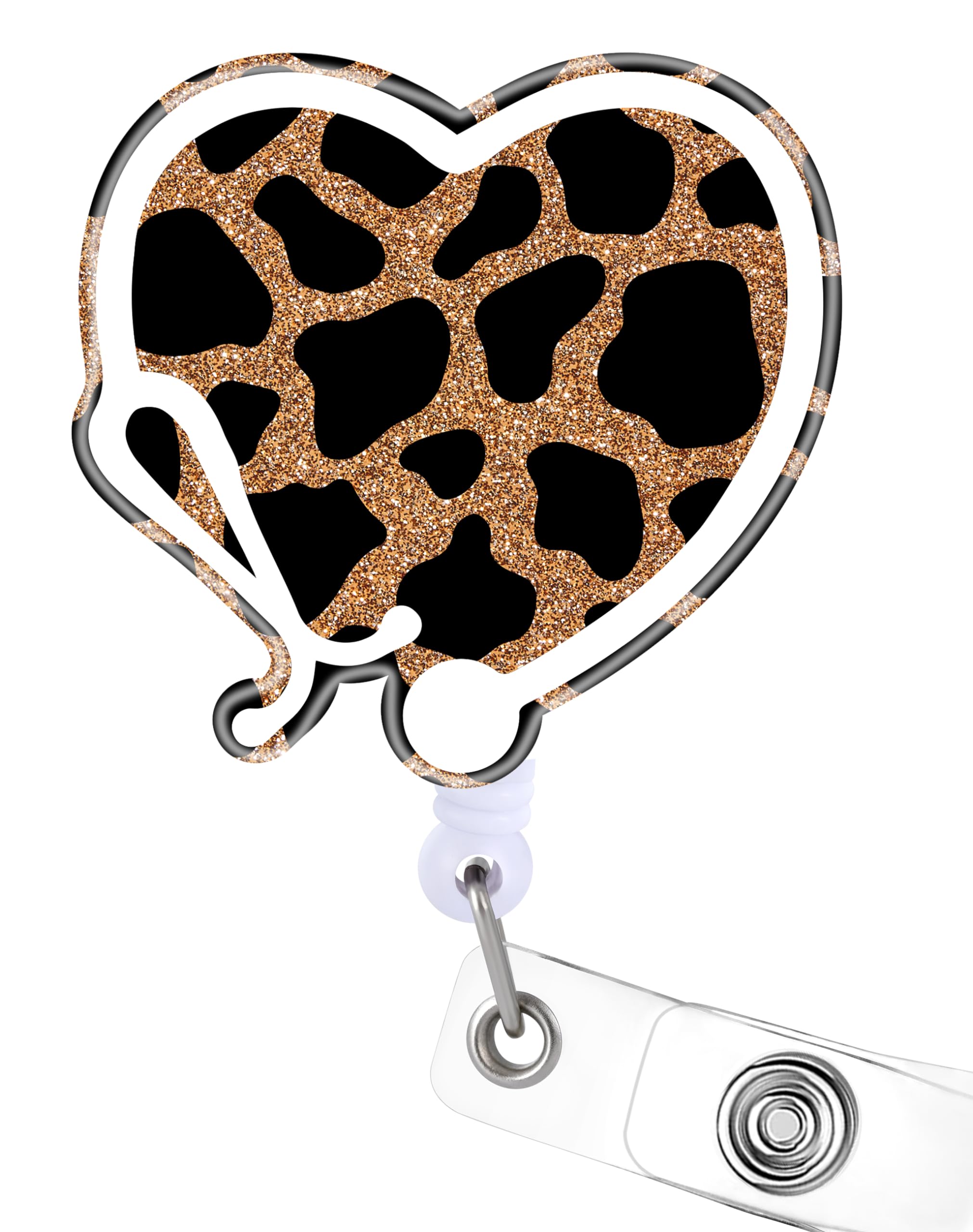 Funny Cardiac Badge Reel – Retractable ID Holder For Nurses, Doctors, Teachers, With Heart Anatomy Design - View #4