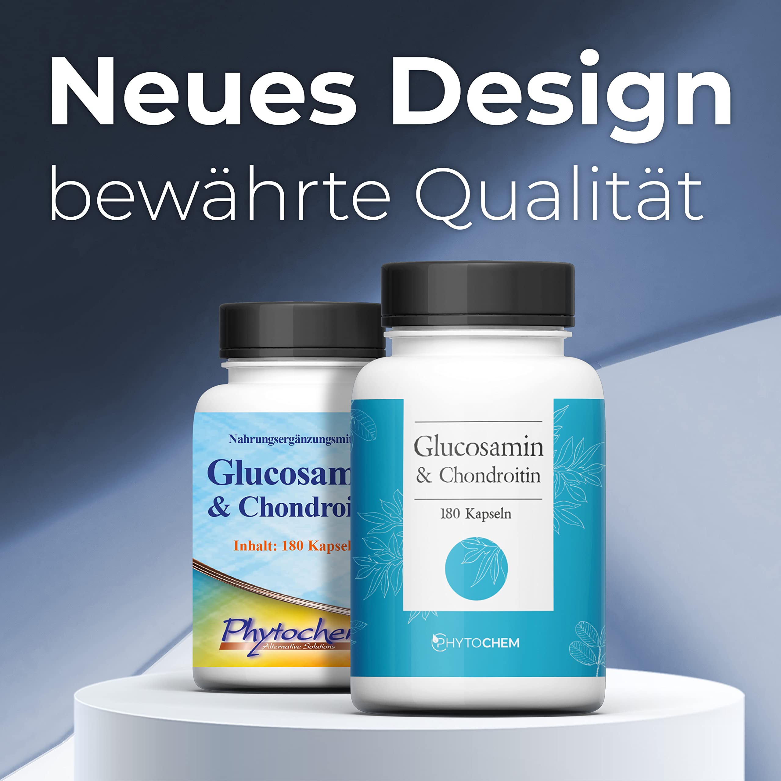 Glucosamin und Chondroitin 180 Kapseln, hochdosiert, 2700 mg pro Tagesdosis, ohne Zusatzstoffe und laborgeprüft