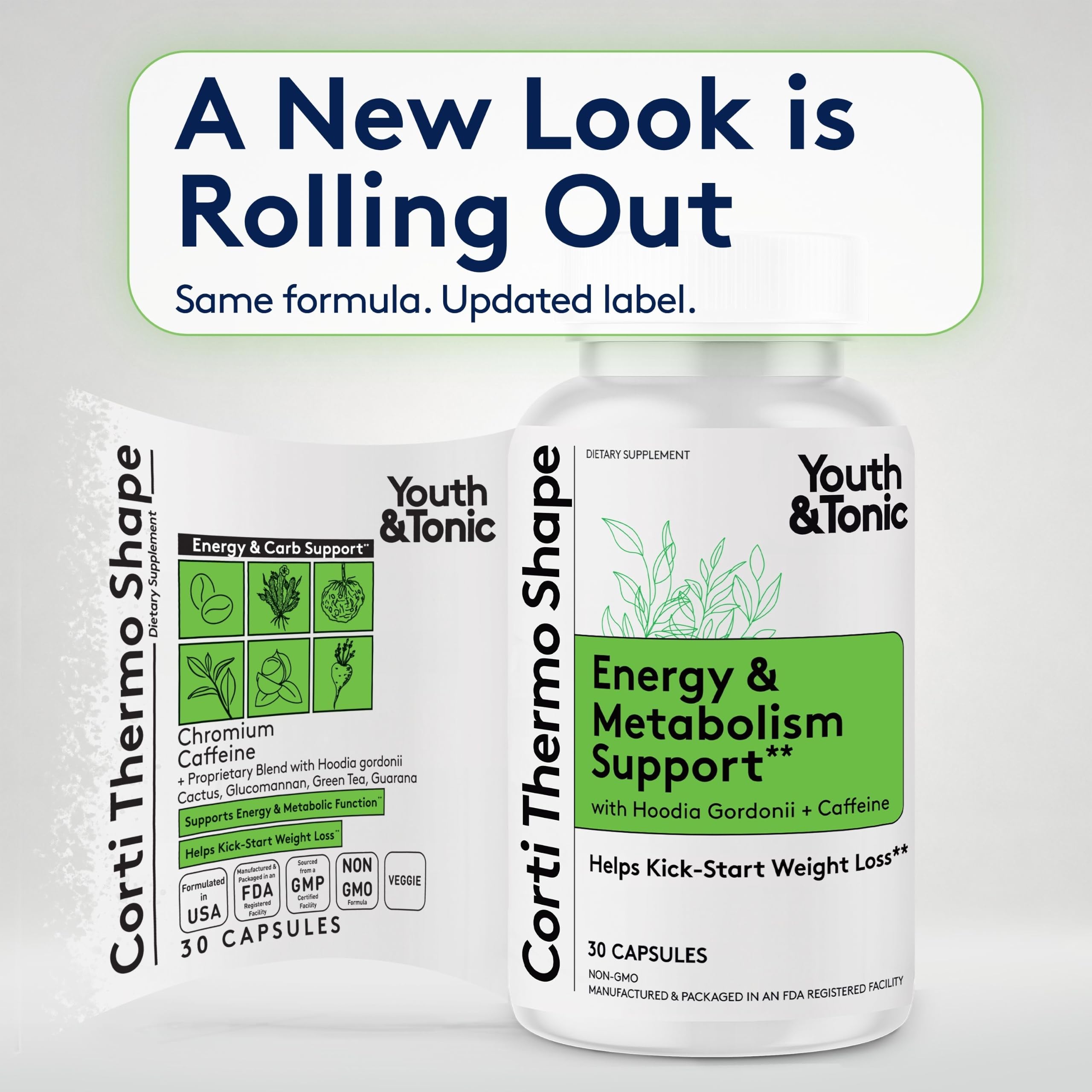 Youth & Tonic Weight Loss Pills for Women & Men, Energy & Caffeine Pills — Amazon image 3