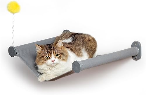 Miniatura 10 de SVD.PET Paquete de 2 escalones de pared para gatos, escaleras de escalada para gatos con almohadilla de fieltro reemplazable, estantes de escalada