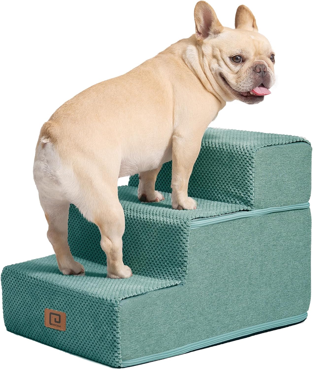 EHEYCIGA Dog Stairs for Small Dogs, 3Step Dog Stairs for