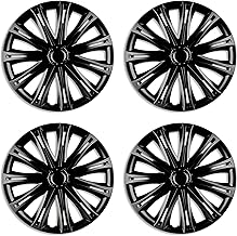 Versaco Car Wheel Trims SPARKBLK16 - Black 16 Inch 11-Spoke - Boxed Set of 4 Hubcaps - Includes Fittings/Instructions