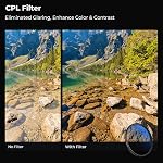 K&F CONCEPT 77mm UV CPL ND2-400 Filter Kit with Filter Case and Cleaning Cloth for Camera Lens (Nano-K Series)