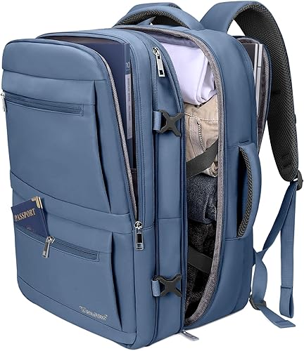 Vista 13 de BALEINE Mochila de Viaje para Mujeres y Hombres, Mochila Grande y Resistente de Equipaje de Mano para Laptop, Regalos para Negocios, Casual, Viajes